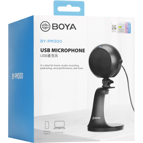 BY-PM300 Microfone de Mesa USB Type-A e Type-C